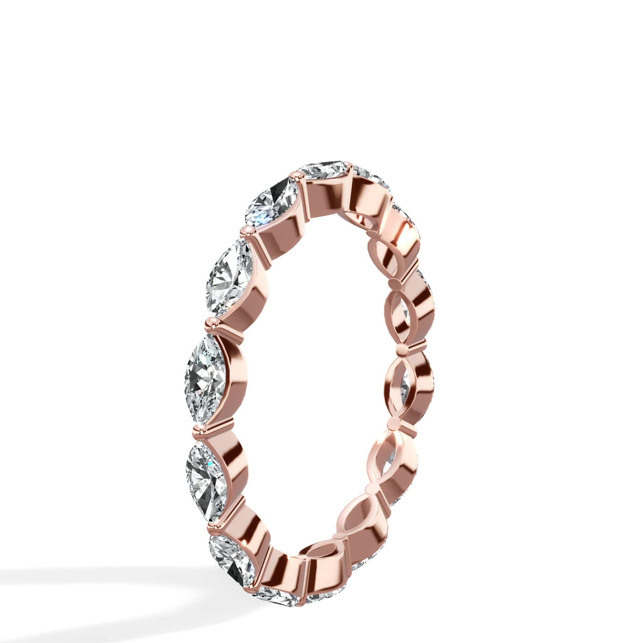 1.30 ct Marquise Cut Natural Diamond Eternity Band - Image 10
