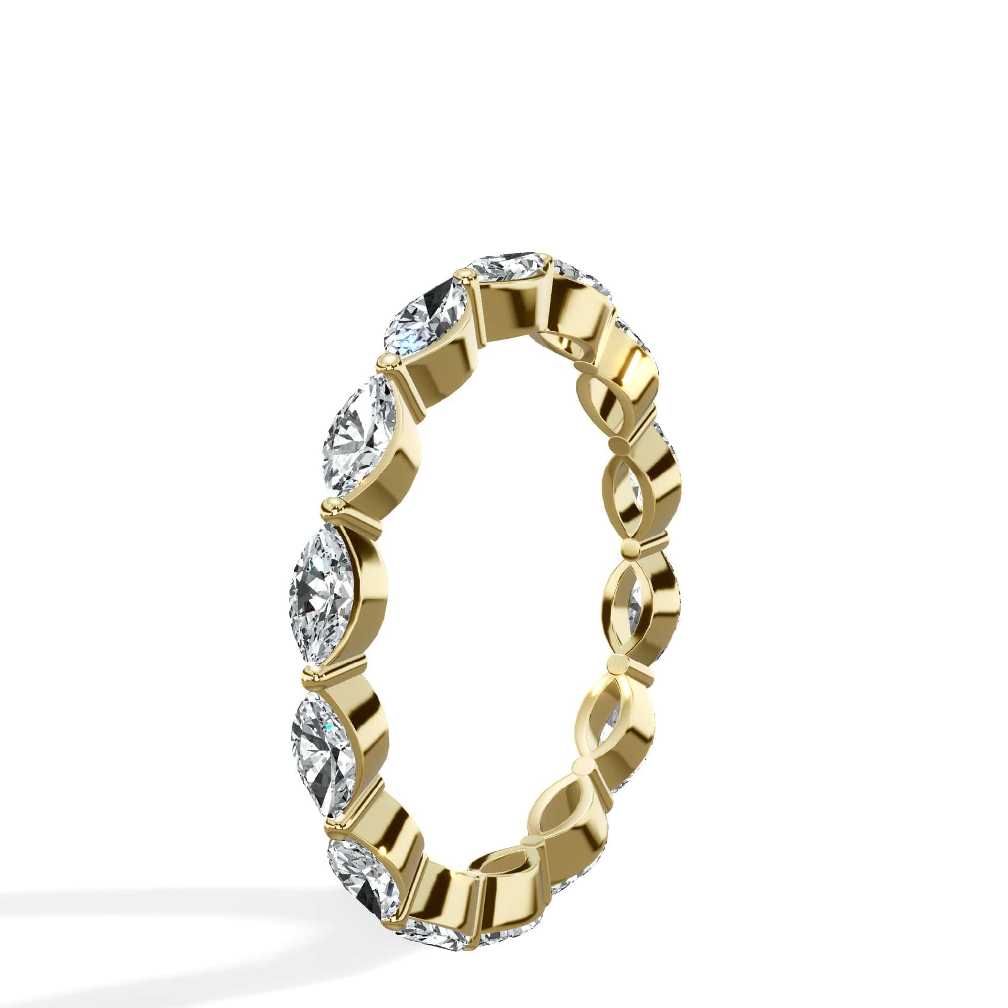 1.30 ct Marquise Cut Natural Diamond Eternity Band - Image 3