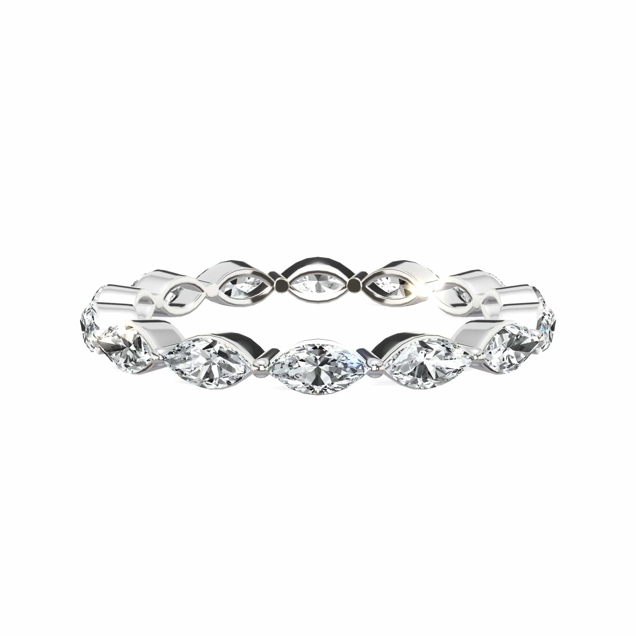 1.30 ct Marquise Cut Natural Diamond Eternity Band - Image 5