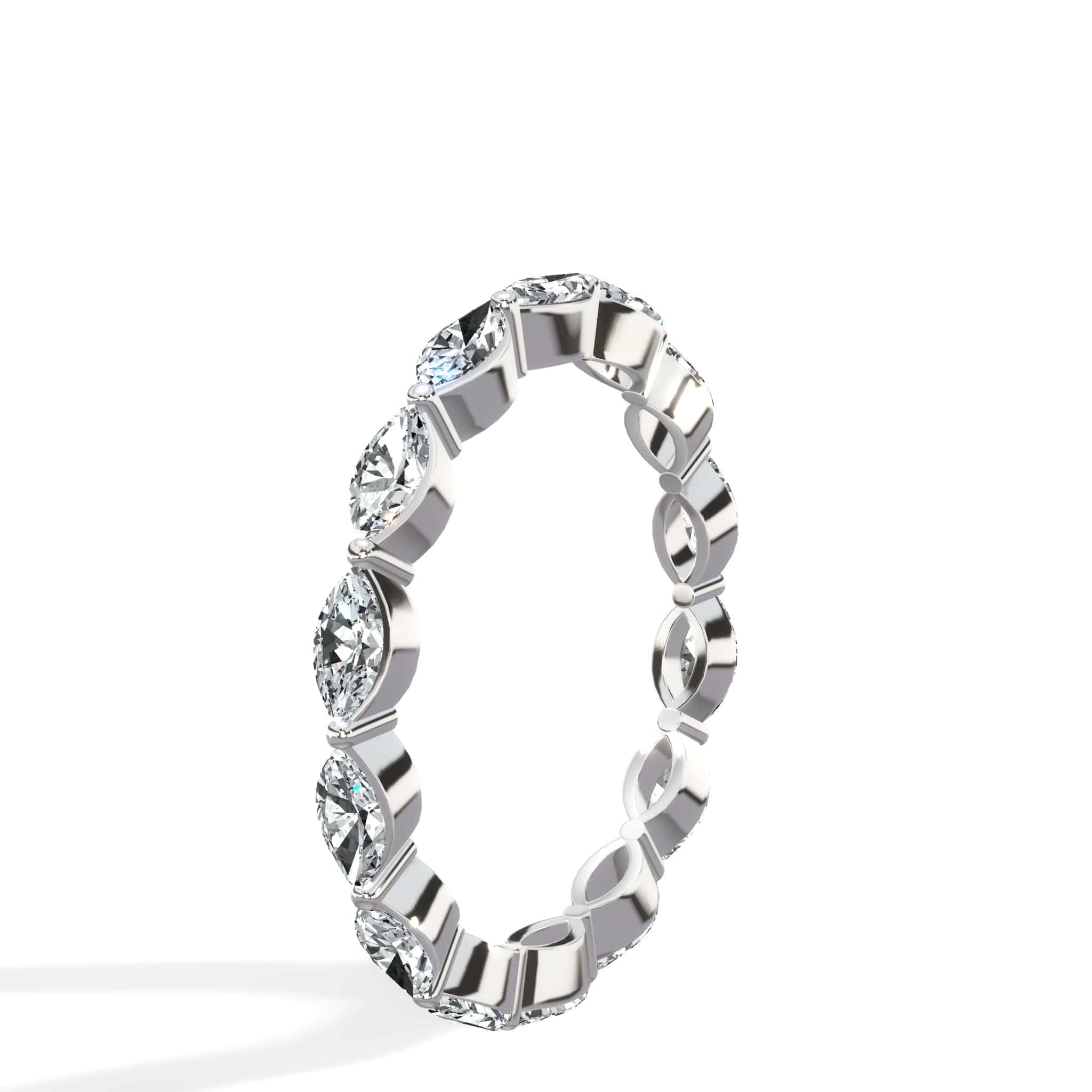 1.30 ct Marquise Cut Natural Diamond Eternity Band - Image 6