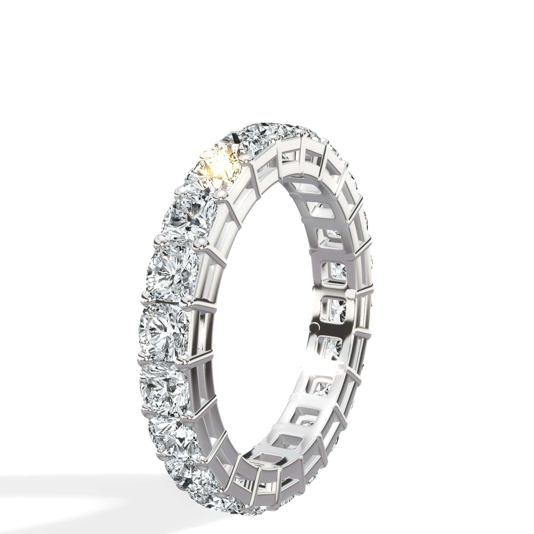 3 ct Cushion Cut Diamond Eternity Band - Image 3
