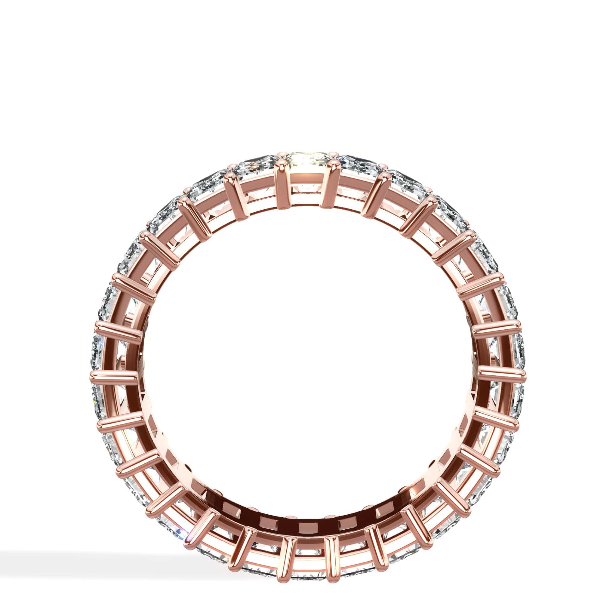 3 ct Emerald Cut Diamond Eternity Band - Image 5