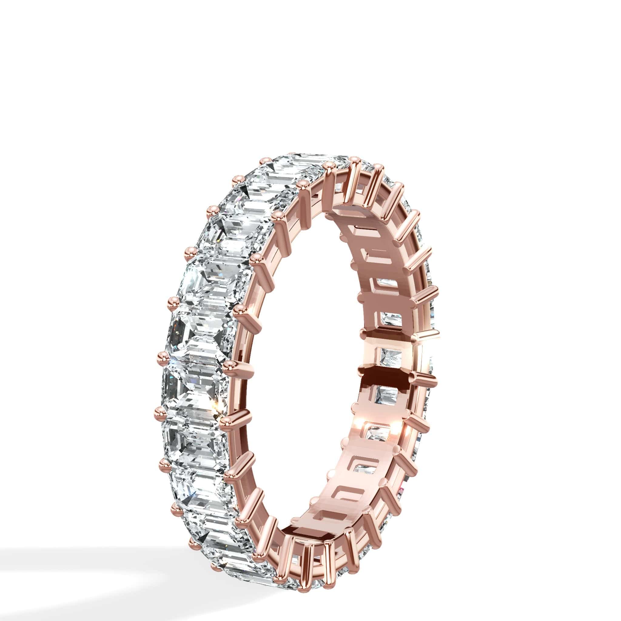3 ct Emerald Cut Diamond Eternity Band - Image 6