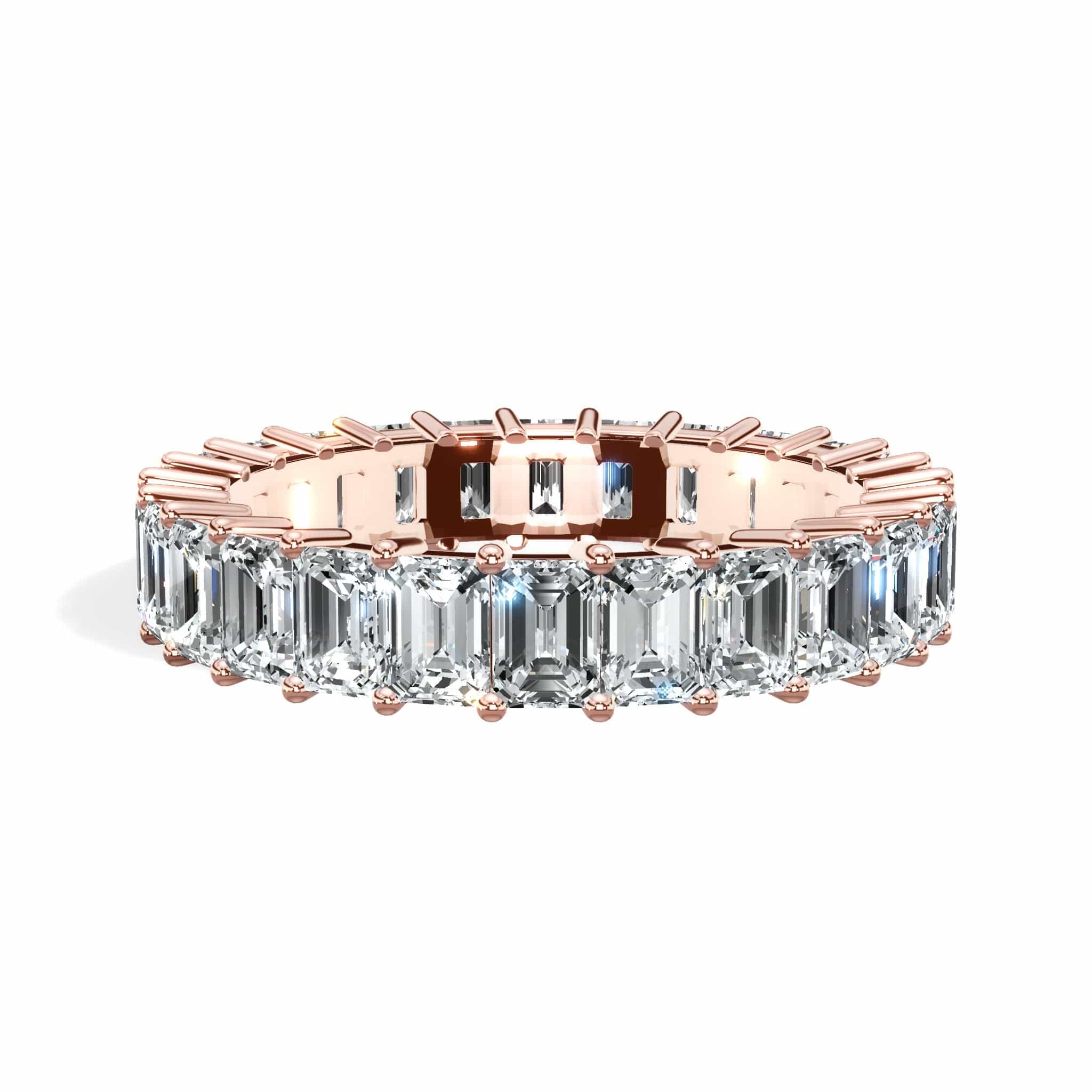3 ct Emerald Cut Diamond Eternity Band - Image 7