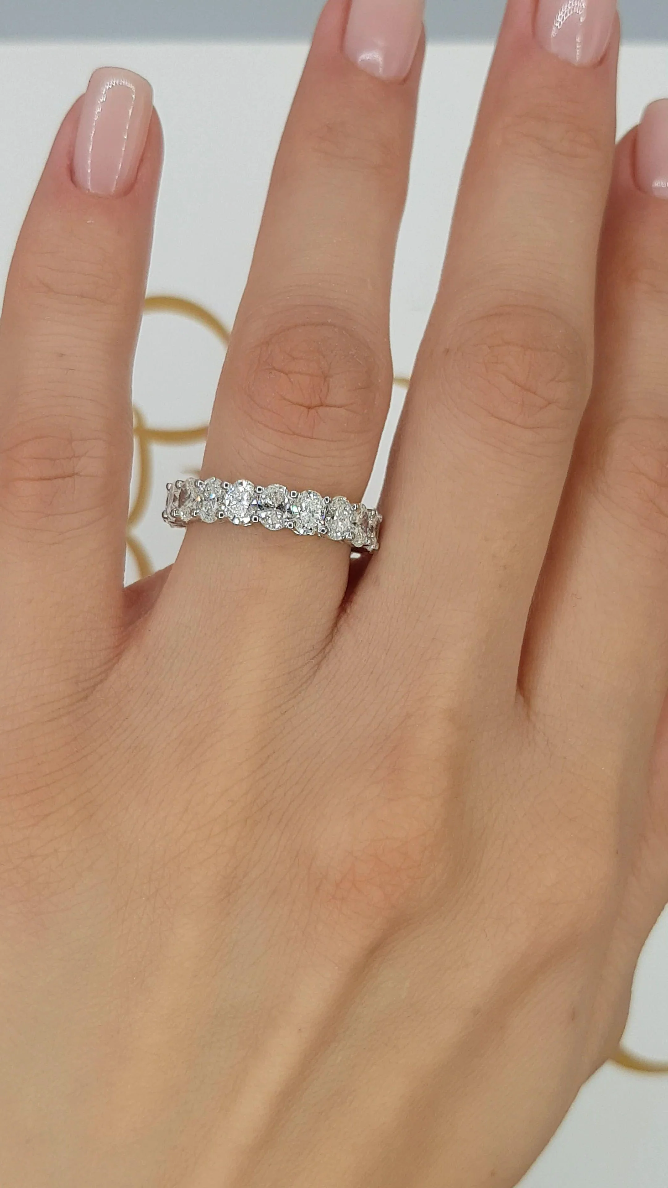 3 ct Oval Cut Diamond Eternity Band - Image 3