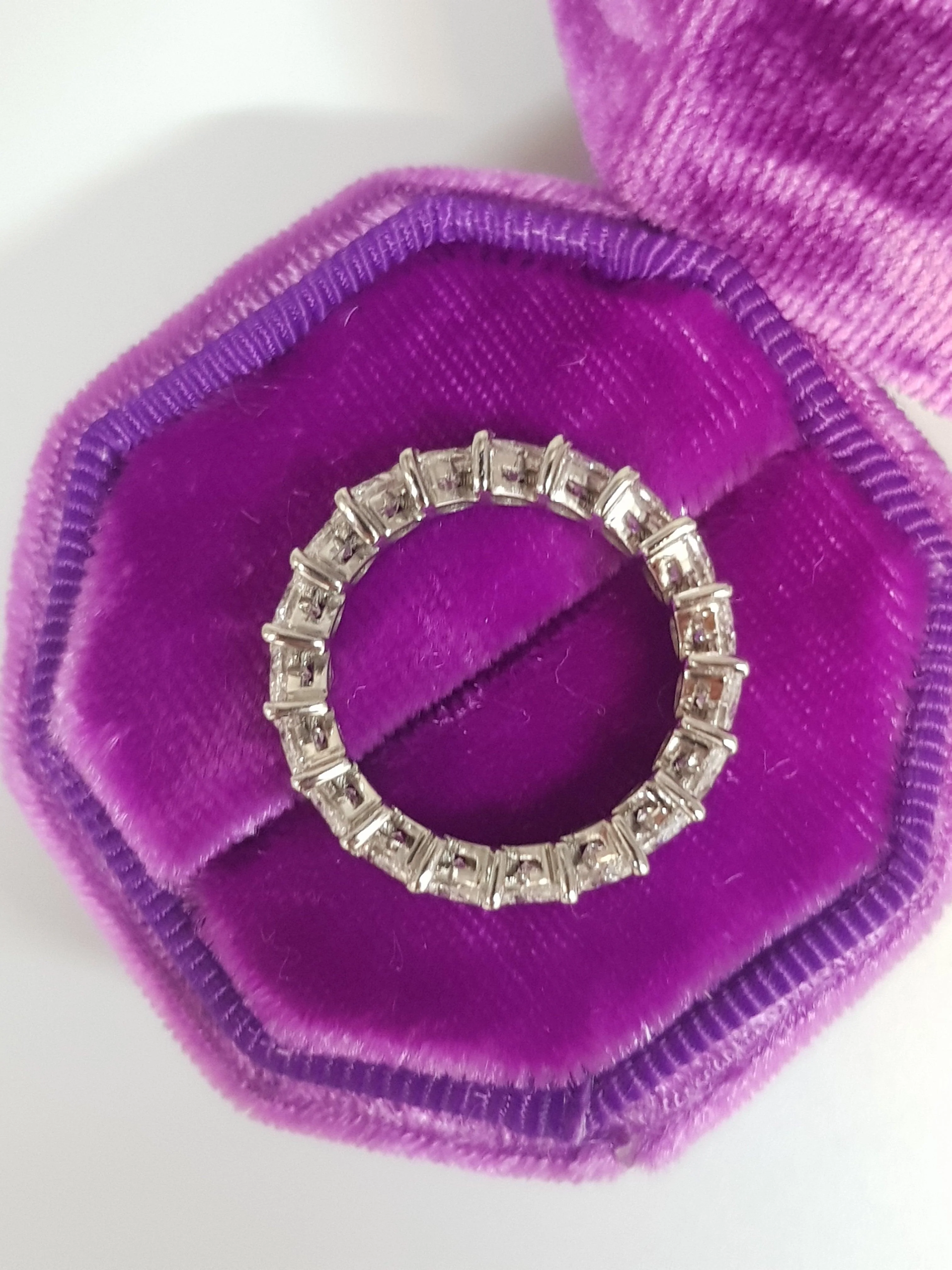 3 Carat Diagonal Pear Shape Diamond Eternity Band - Image 6