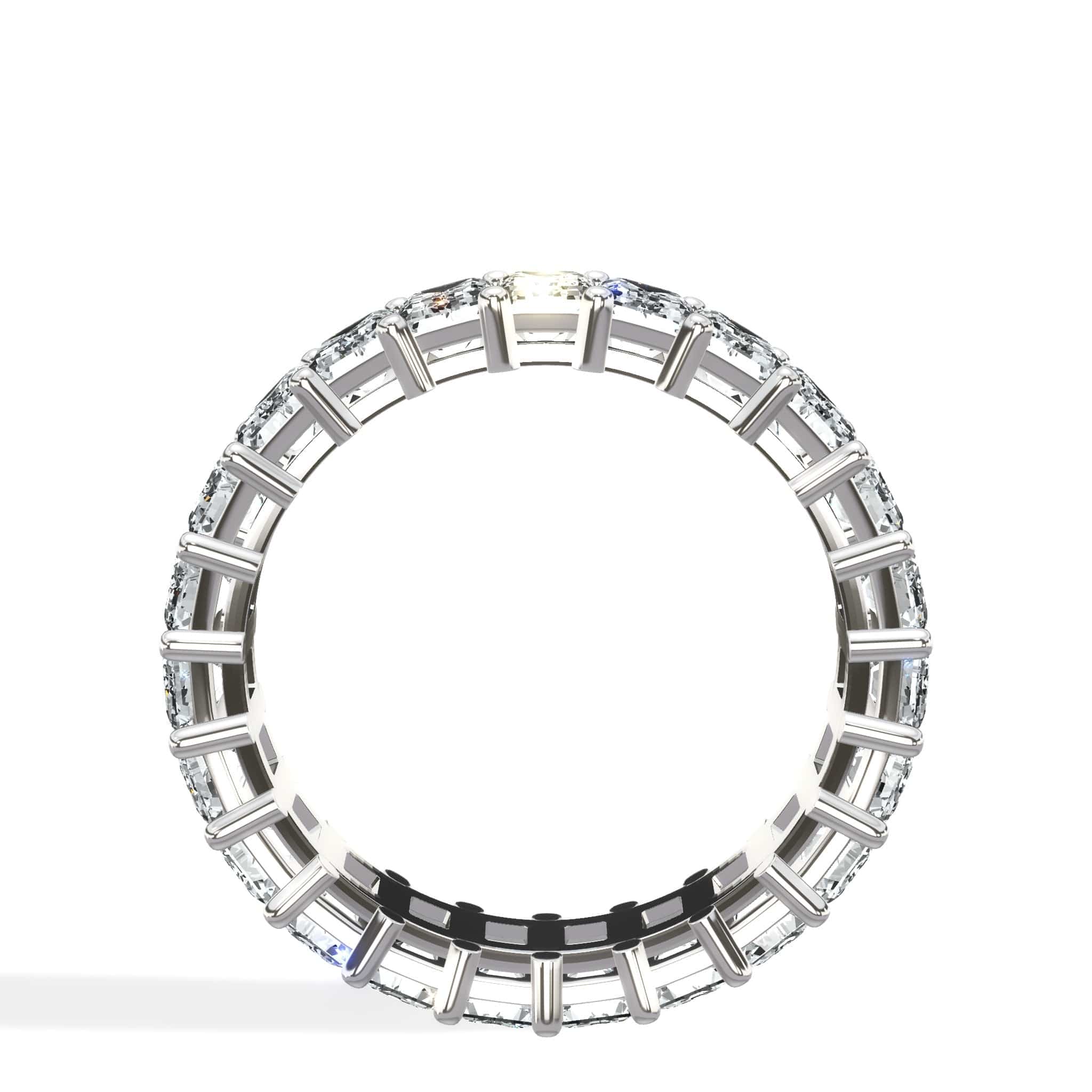 4 ct Emerald Cut Diamond Eternity Band - Image 3