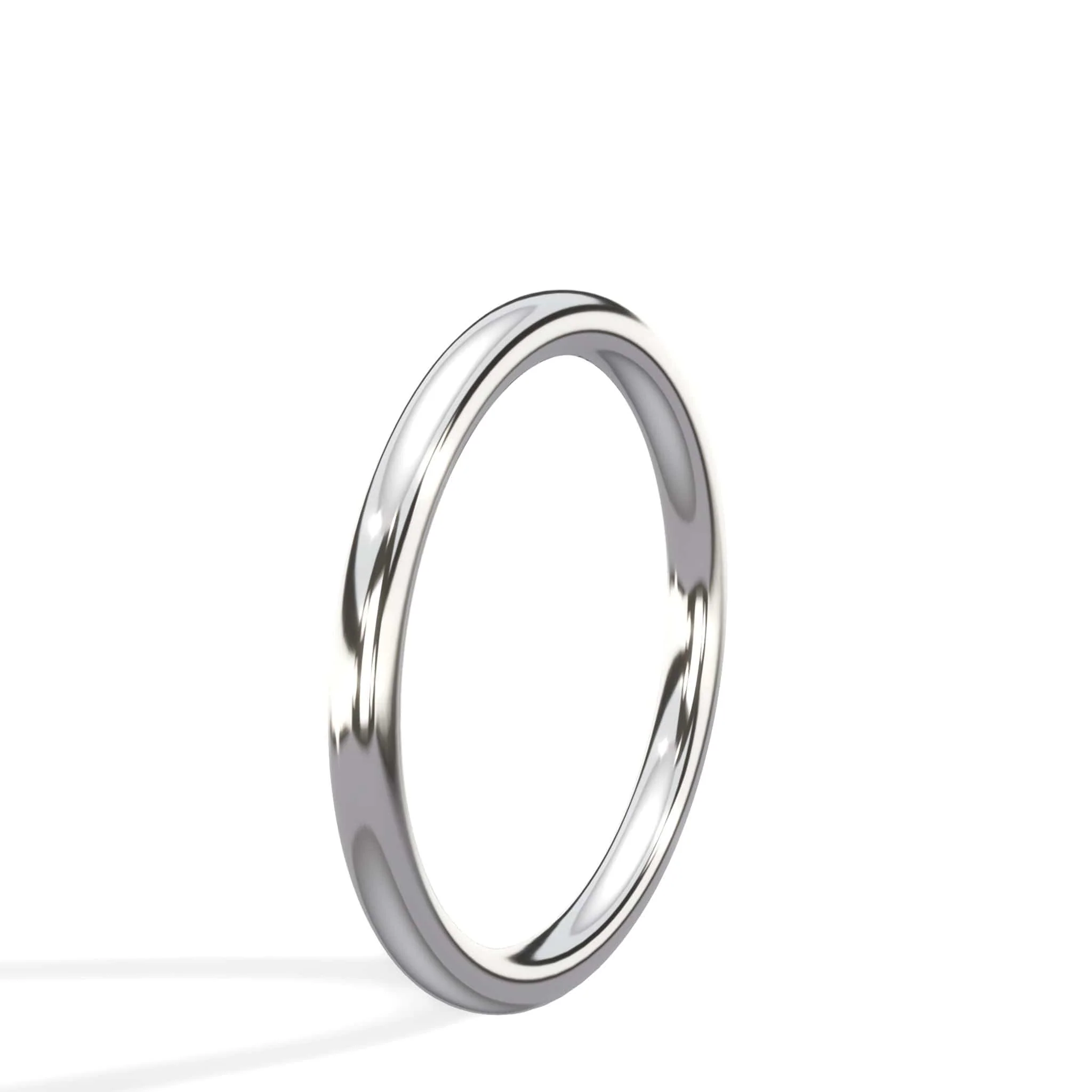 1.80mm Comfort Fit Wedding Ring In 14K Gold Or Platinum - Image 9