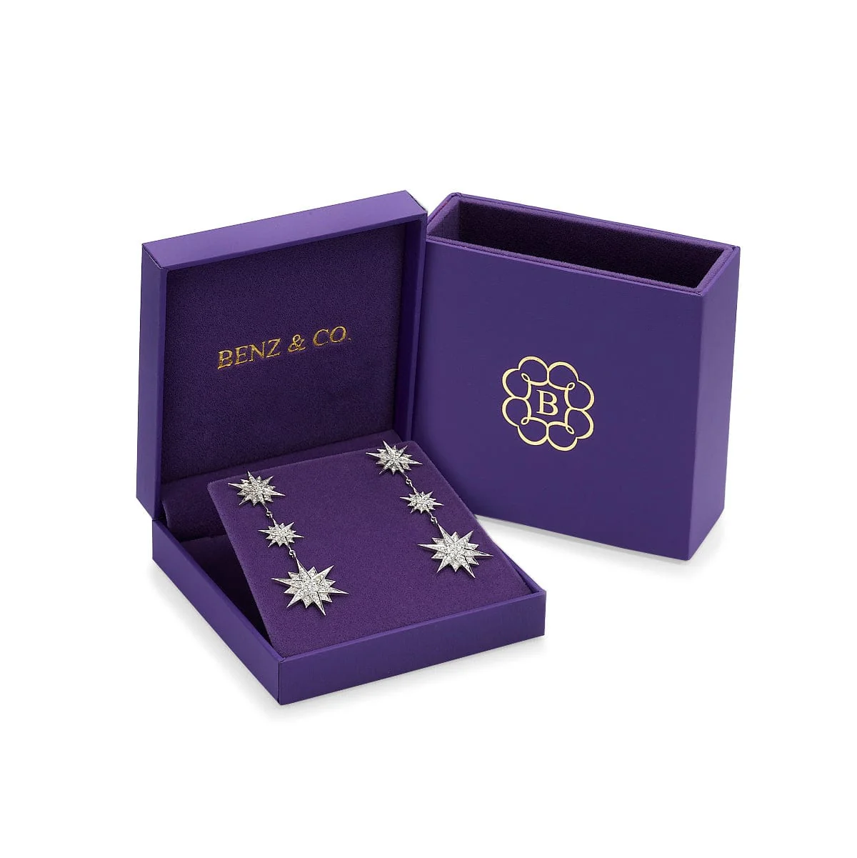 Galaxy Natural Diamond Drop Earrings - Image 7