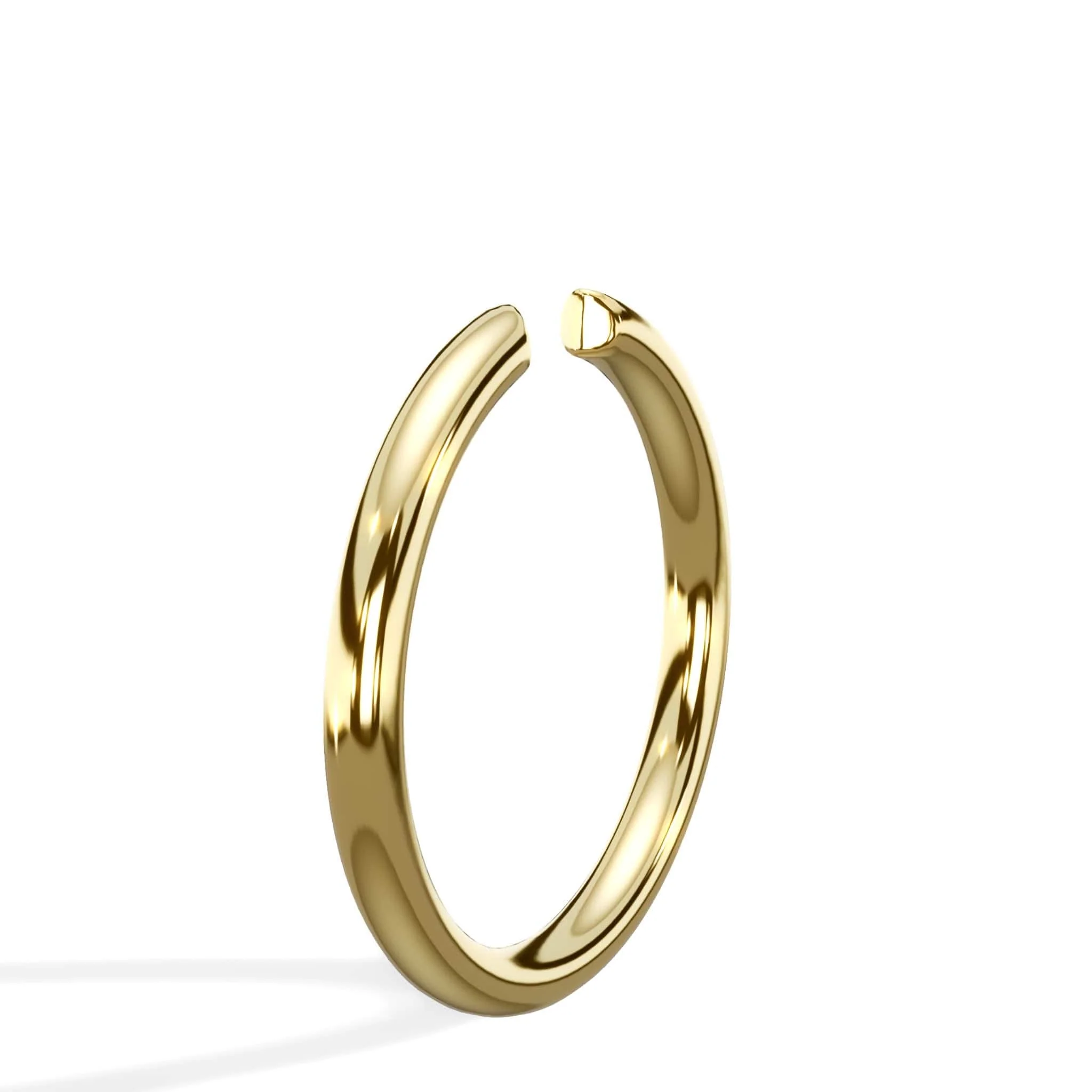 Open Wedding Ring In 14K Yellow Gold (1.80mm) - Image 5